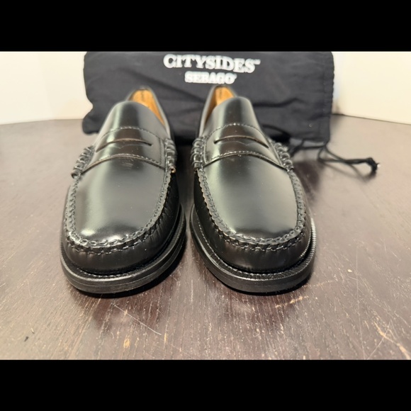 Sebago Classic Dan Citysides Penny Loafers Shoes Black Mens 7.5R main image 8